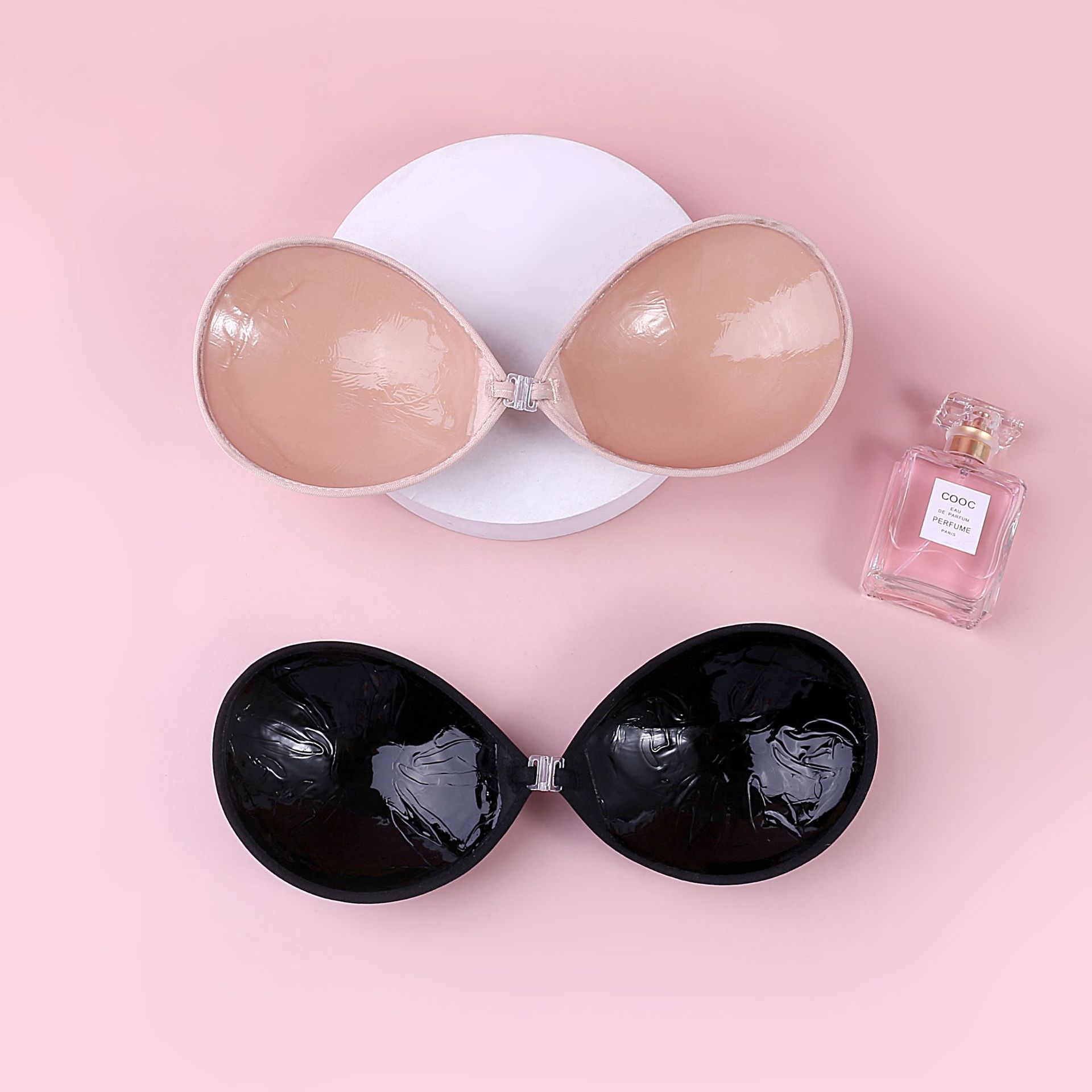 厂家直销无痕光面布杯生物胶硅胶隐形内衣聚拢无钢圈胸贴隐形文胸