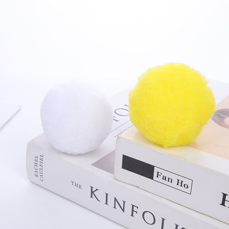 Factory Direct Sales Plush Water Ball Christmas Snowball Mahjong Cleaning Ball Hat Toy