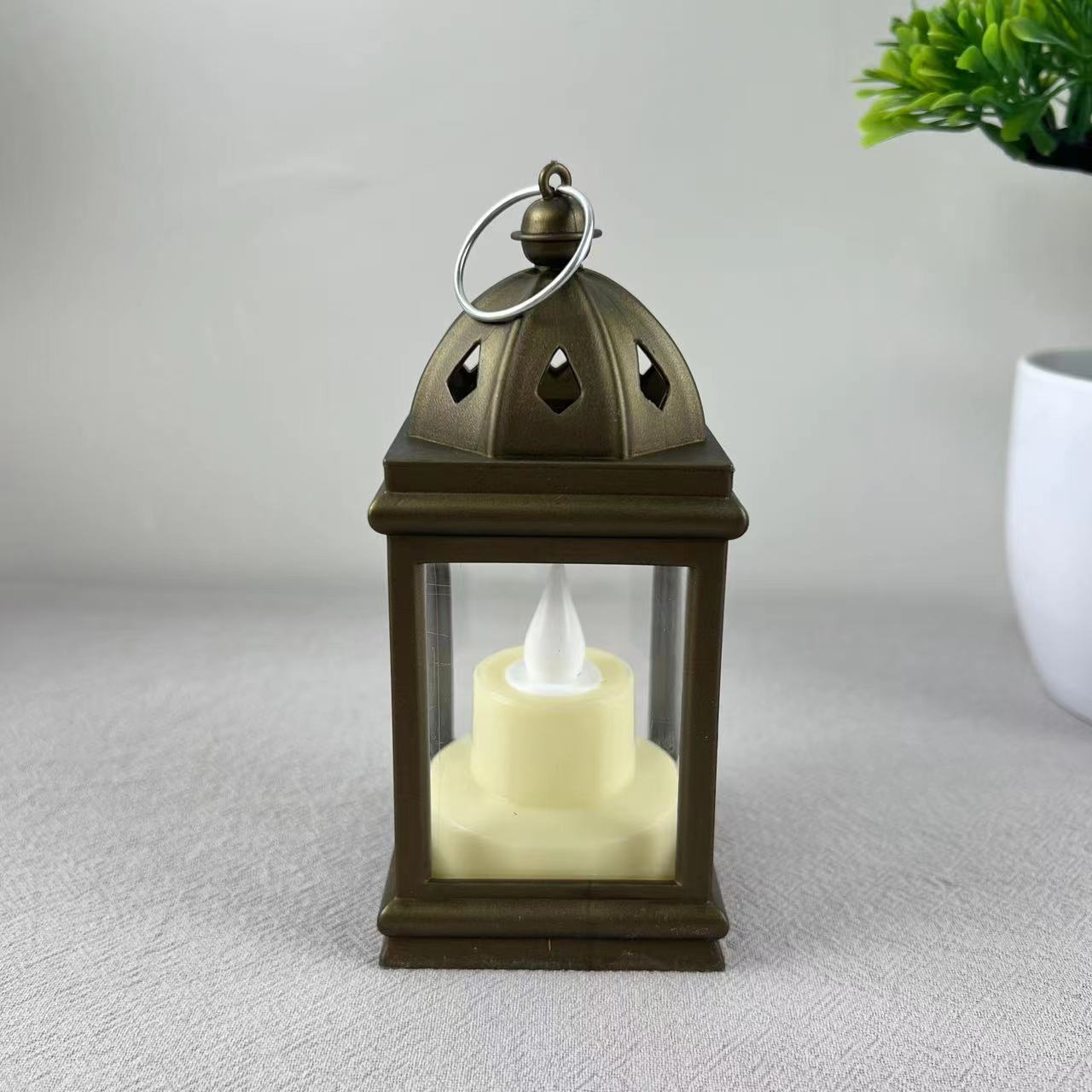 LED Dome Hollow Creative Retro Style Storm Lantern