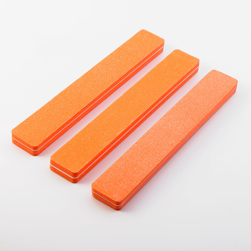 Manicure Implement Factory Direct Supply Foam Frosted Nail File Eva Straight Nail File Double-Sided Frosted Nail File Strip