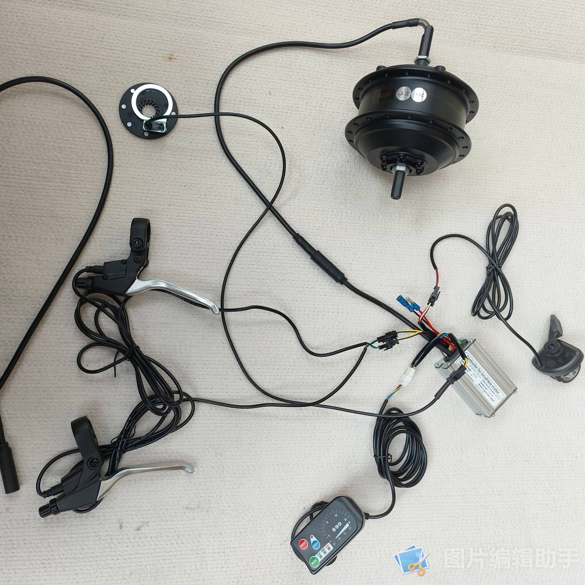 跨境专供自行车改装电动助力无刷无齿电机改装套件前驱后驱-阿里巴巴