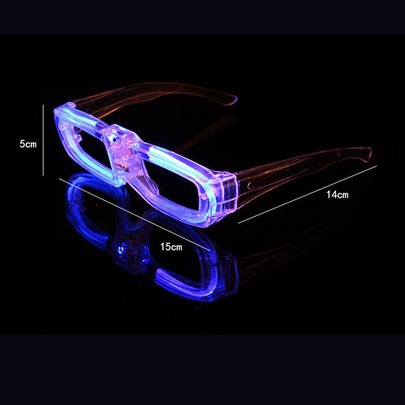 Manufacturers Supply Led Goggles Luminescent Glass New Square Luminous Glasses Frame Sunglasses El Decorative Mirror