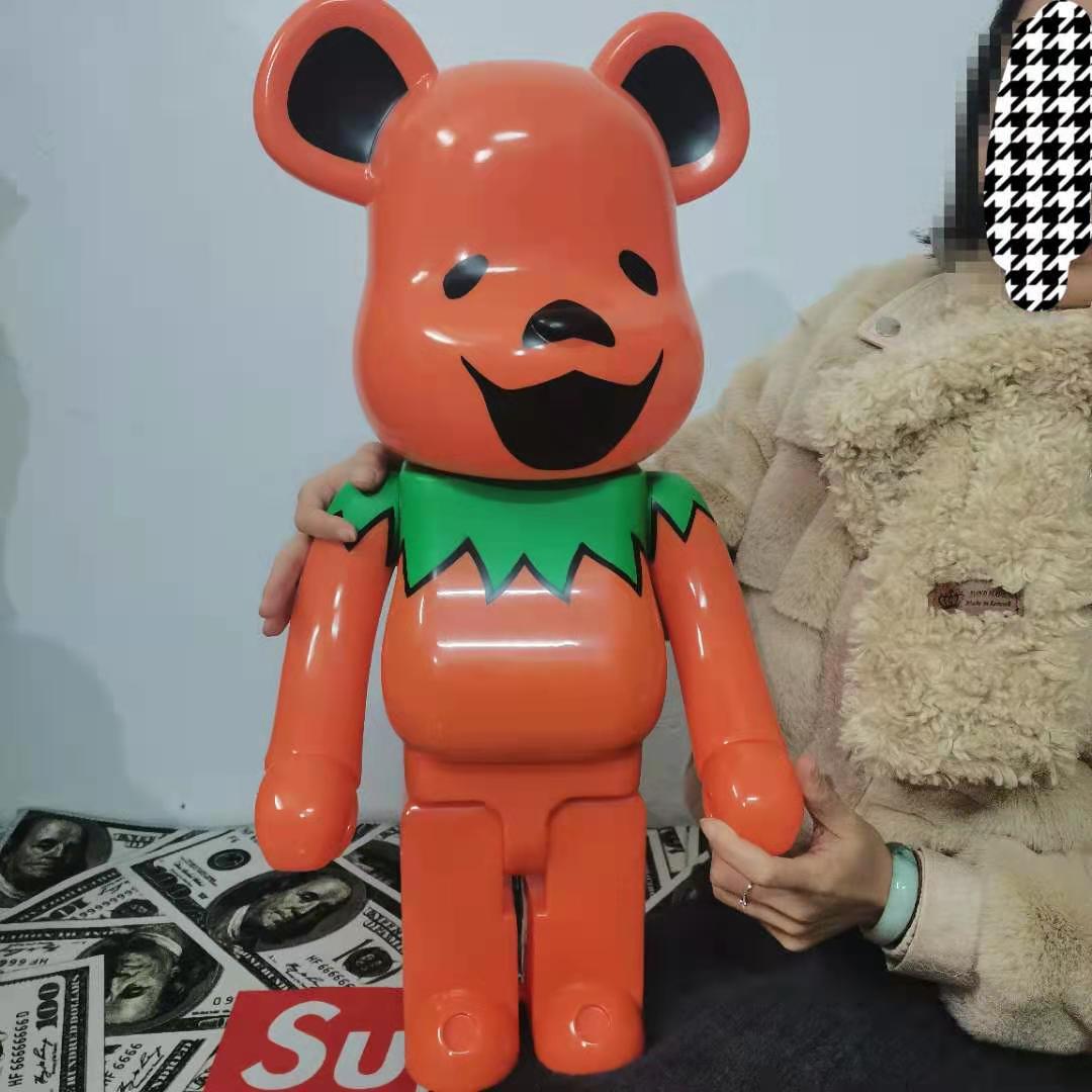 be@rbrick1000%积木熊电镀手办暴力熊公仔潮流玩具模型千秋摆件70