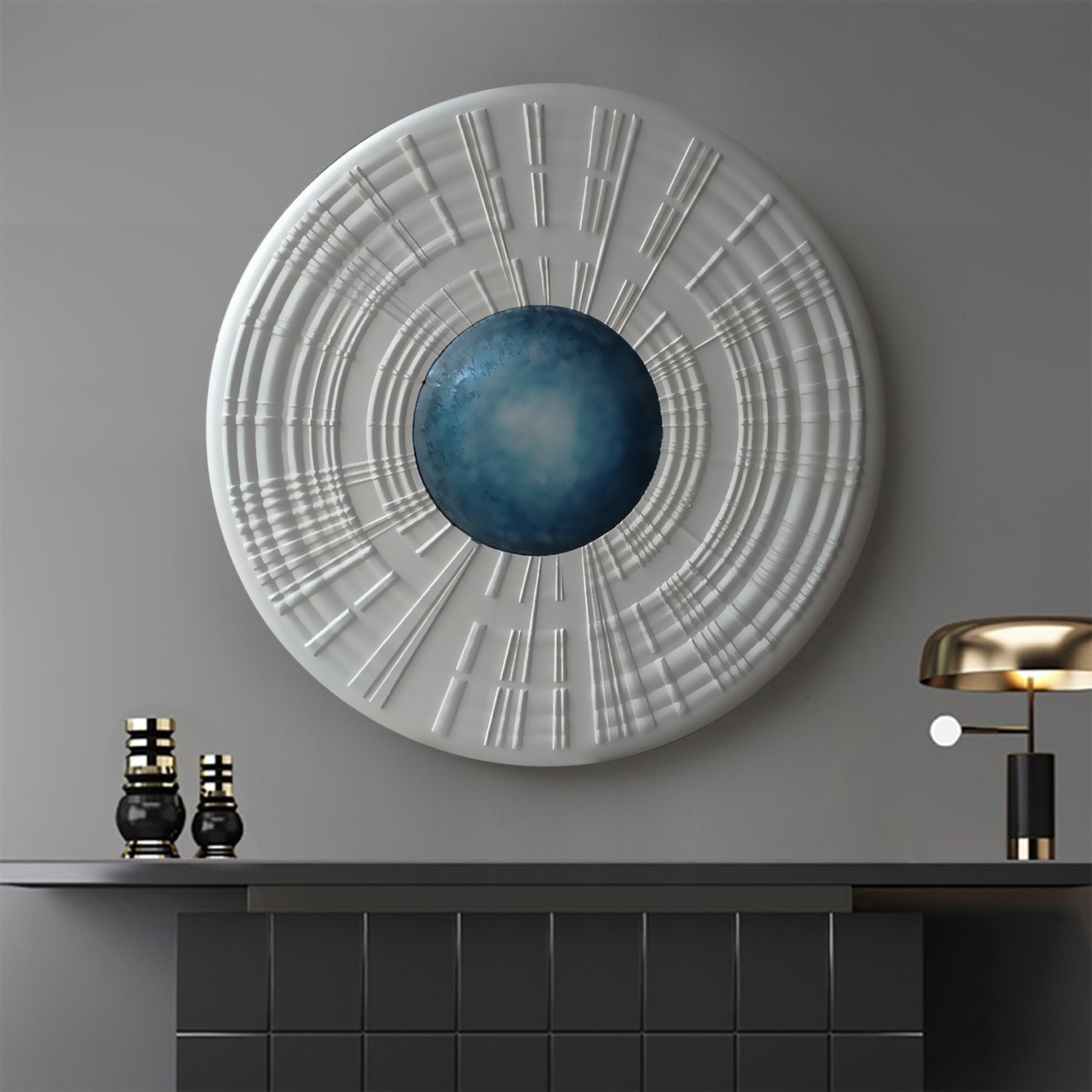 立体雕刻轻奢装饰画美容院店面抽象实物画酒店大堂过道艺术品壁挂