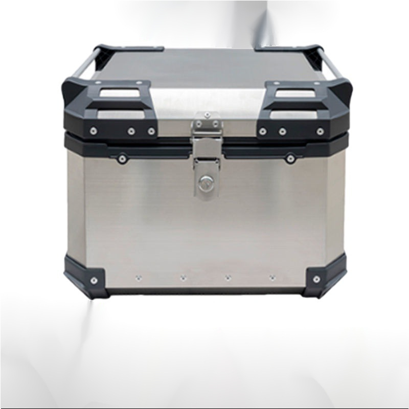 摩托车后备箱不锈钢尾箱大号踏板电动车储物箱通用小牛快拆尾箱