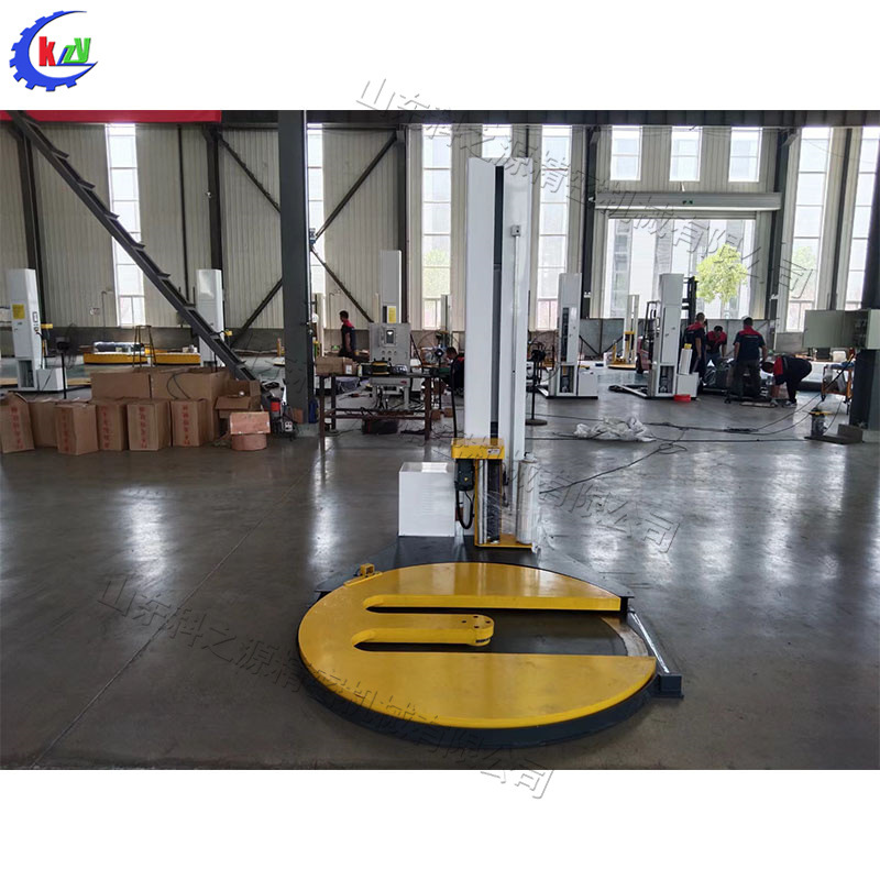 码垛叉车型缠绕机 M底薄膜预拉型缠绕膜机 五金工具M型托盘缠绕机