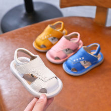 宝宝凉鞋男宝0-1-3岁夏季新款婴幼儿软底学步鞋2女童防滑鞋子