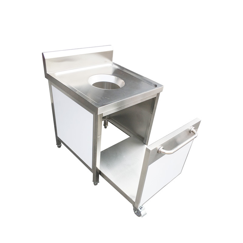 不锈钢收残车残食台加厚小型收餐车收集回收台餐具碗碟收残车饭店