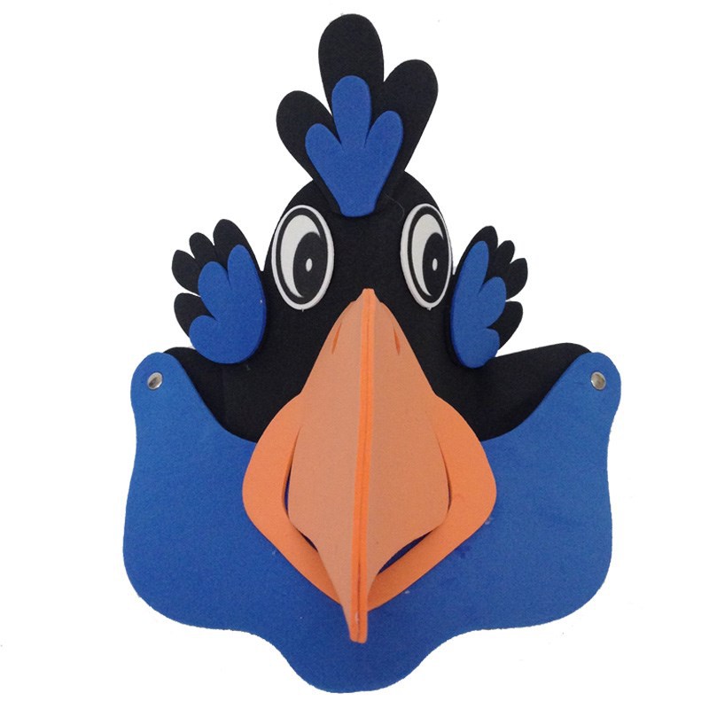 儿童和乌鸦头饰动物小狐狸卡通头套大树帽子幼儿园舞台表演出道具