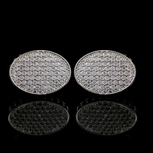 英博 法式金属袖扣 白钢电镀珐琅法式衬衫袖钉  f402_