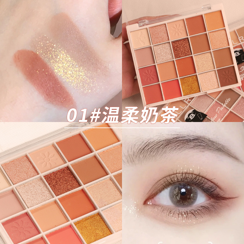 Helen Beauty 20 Colors Eye Shadow Plate Shimmer Matte Earth Color Is Not Easy to Makeup Student Price Eye Shadow Plate Wholesale