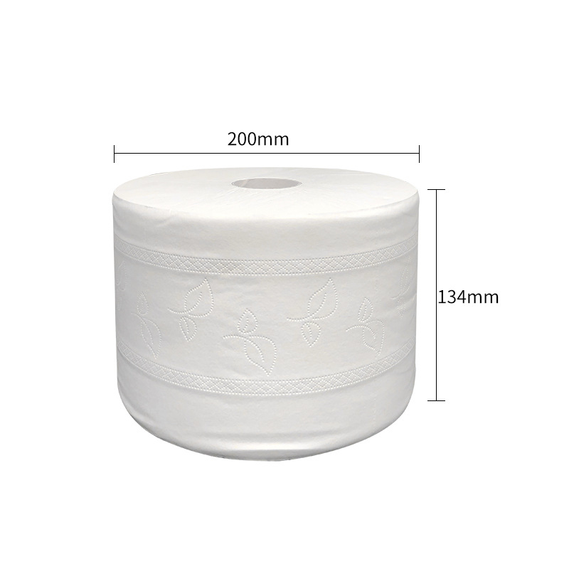 Factory Wholesale Center Tissue Toilet Paper 700G Dust-Proof Moisture-Proof 3-Layer Thickened Paper-Saving Large Roll Paper Middle Extraction