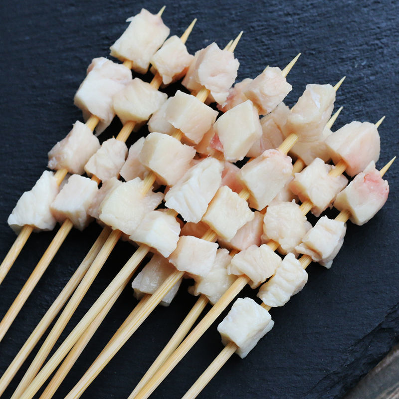 4粒奶香牛油小串批发商用烧烤半成品油炸铁板冻货商用胸口油颗粒