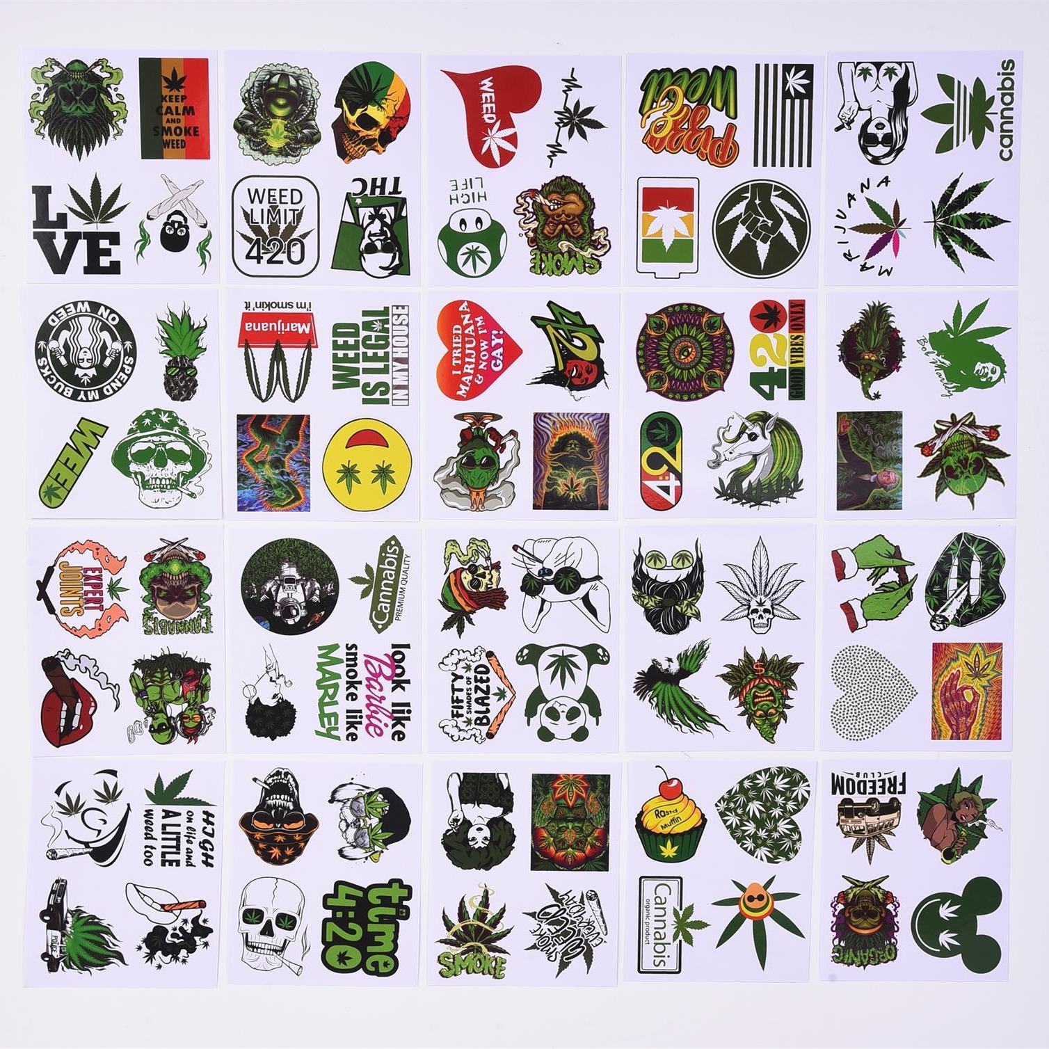 100张/袋 动漫卡通儿童贴纸 白色pvc不干胶 图案不重复 贴画 4款