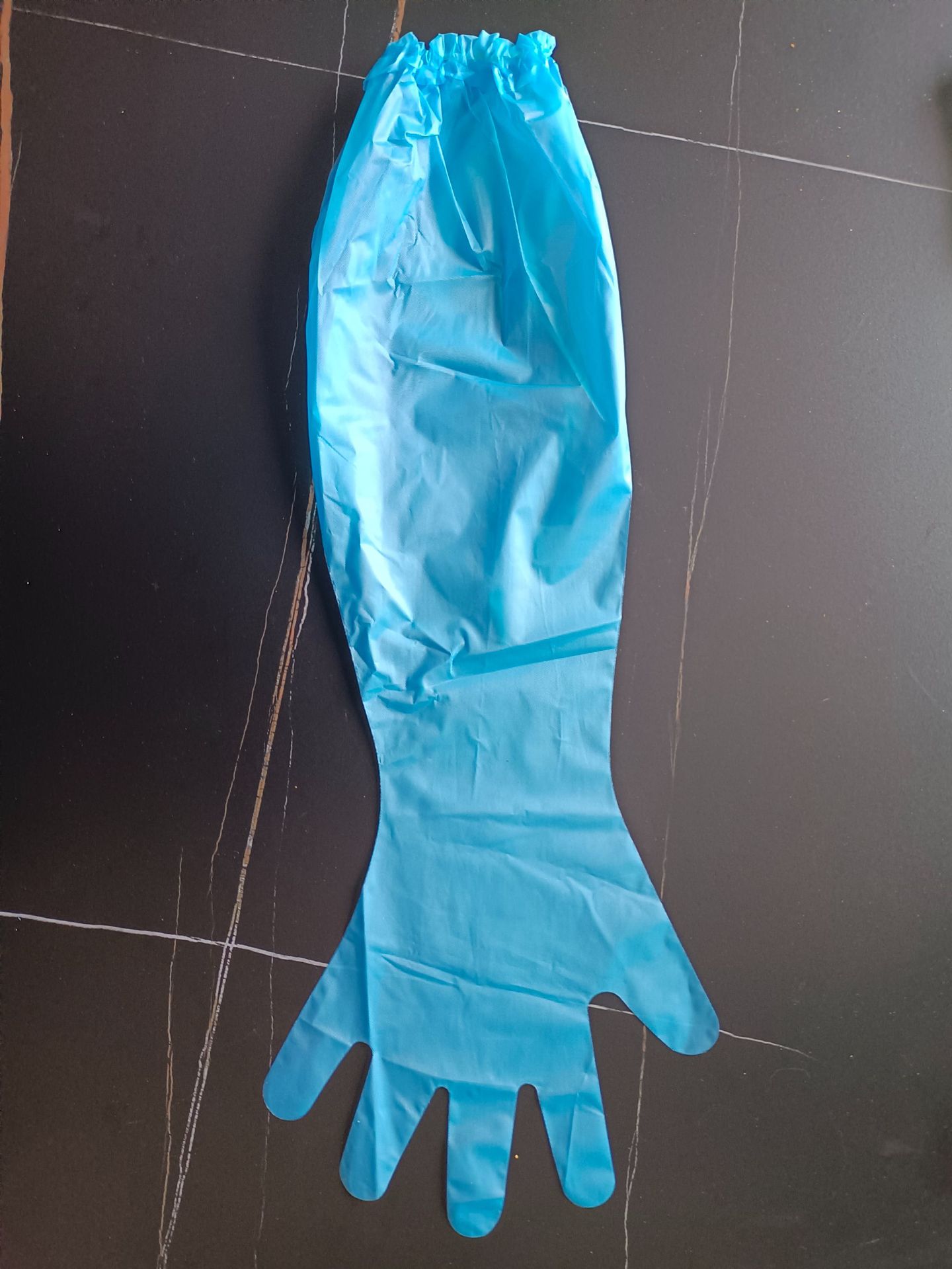 一次性cpe护臂长手套食品级独立包装 塑料手套 透明防护手套批发