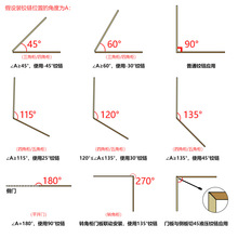 特殊门铰链270转角柜负30-45度90度135度165度大角度阻尼缓冲合页
