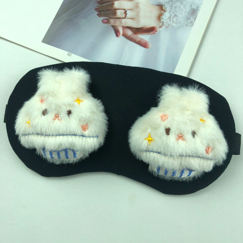 Plush Cartoon Cute Doll Blackout Sleep Eye Mask Ice Pack Hot Pack New Children's Men's and Women's Steam Winter Wholesale