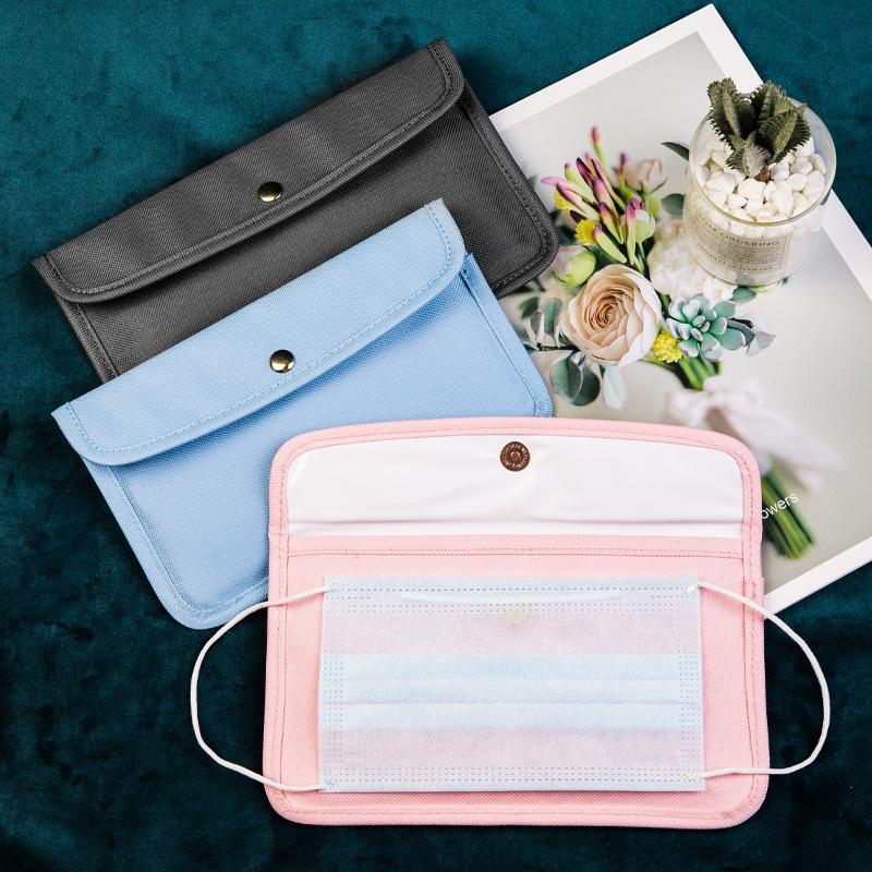 巧柔口罩收纳袋随身便携式放口鼻罩收纳包保护套防尘暂存夹子学生
