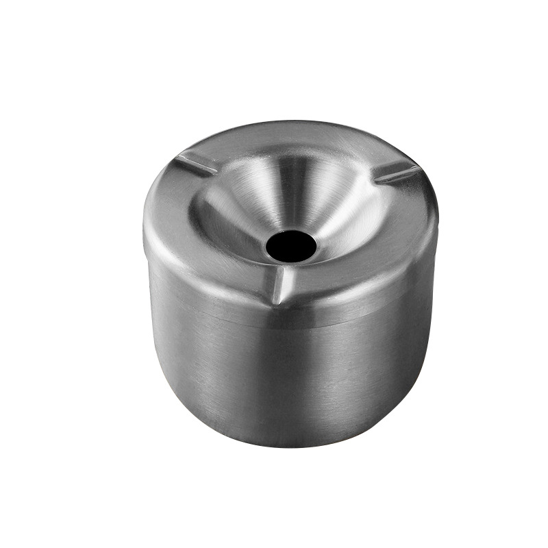 Outdoor Stainless Steel Ash Tray Wholesale Windproof Ashtrays Hotel Creative Ashtray Office Bar Ashtray with Lid