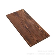 松木板材烧色松木板多用桌面会议桌隔板复古装饰置物木板厂家直供