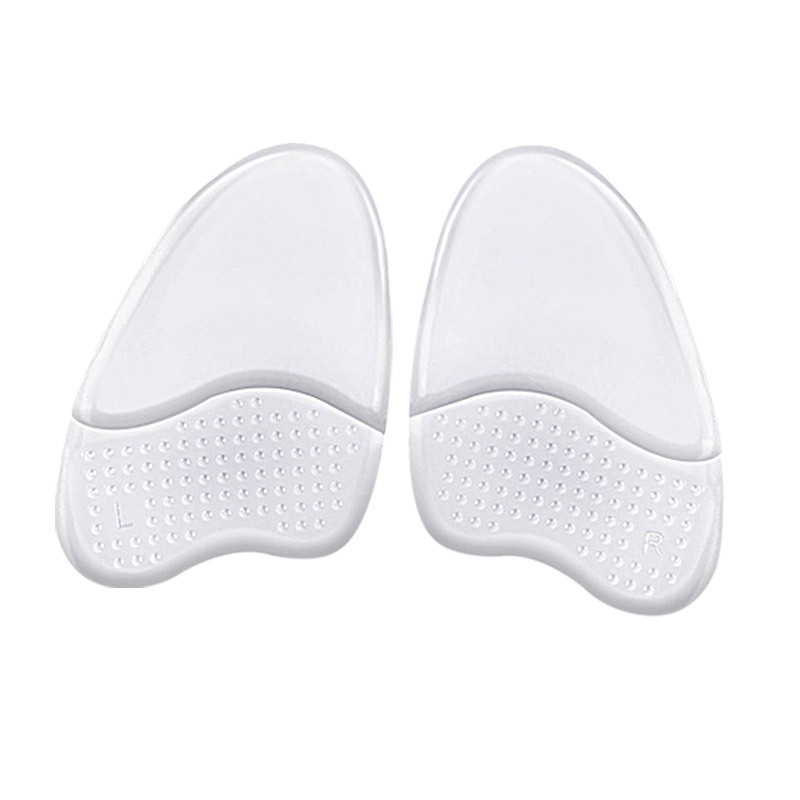 Gel Forefoot Pad High Heels Invisible Self-Adhesive Semi-Insole Soft Particles Anti-Skid Shock Absorption Feet Half Insole