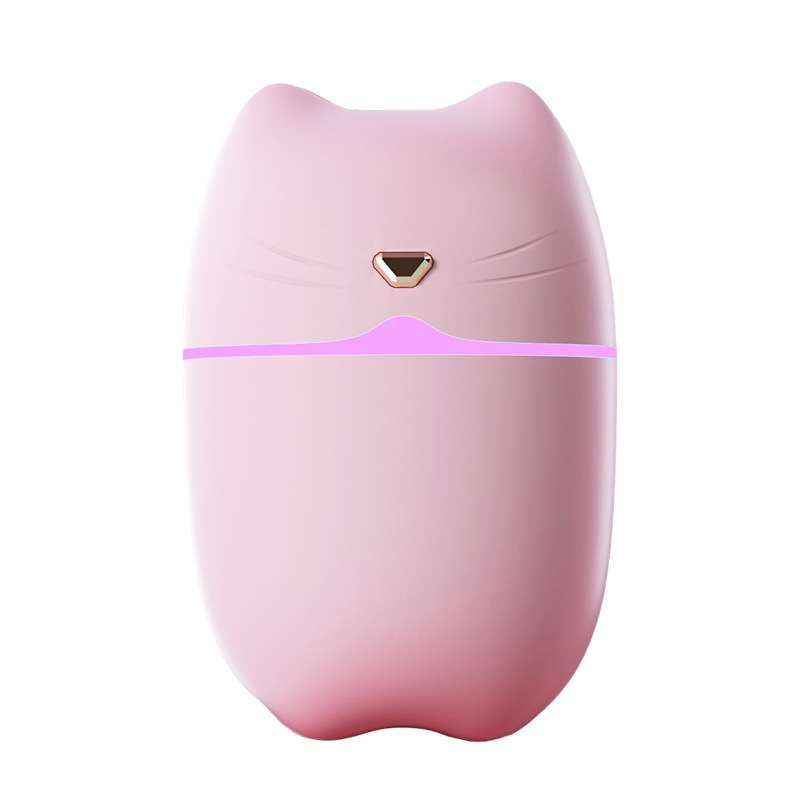 Cross-Border Hot Mini Desktop Cute Pet Humidifier Car Cartoon Cat Cute Aroma Diffuser Gift Factory Wholesale