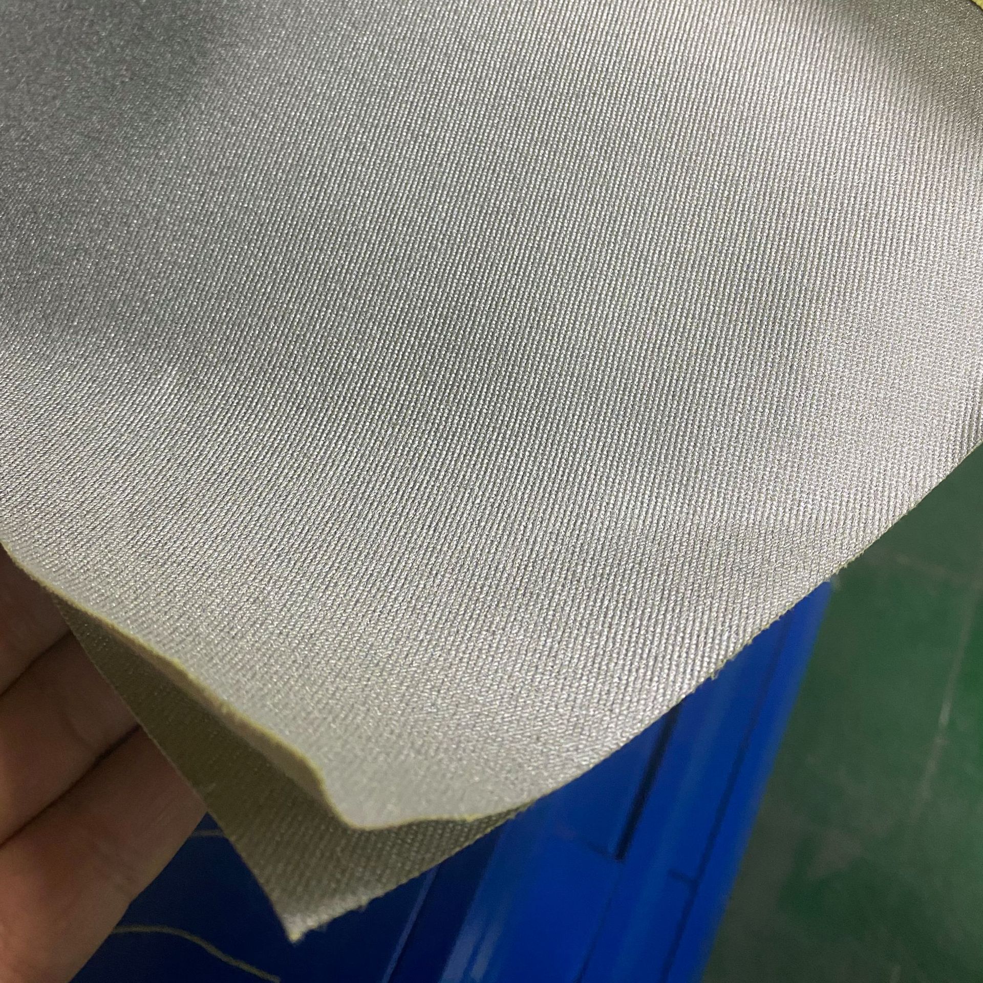 厂家批发芳纶涂银布 阻燃耐温 抗紫外线凯夫拉防火机器人防护面料