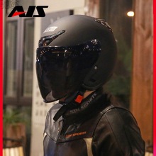 KRf艾狮头盔男电动车女士摩托车半盔夏季安全头帽电瓶车四季头盔