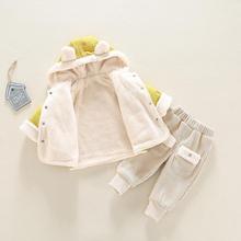 宝宝棉衣套装新款冬季婴儿棉袄男女童加绒加厚保暖棉服外套潮