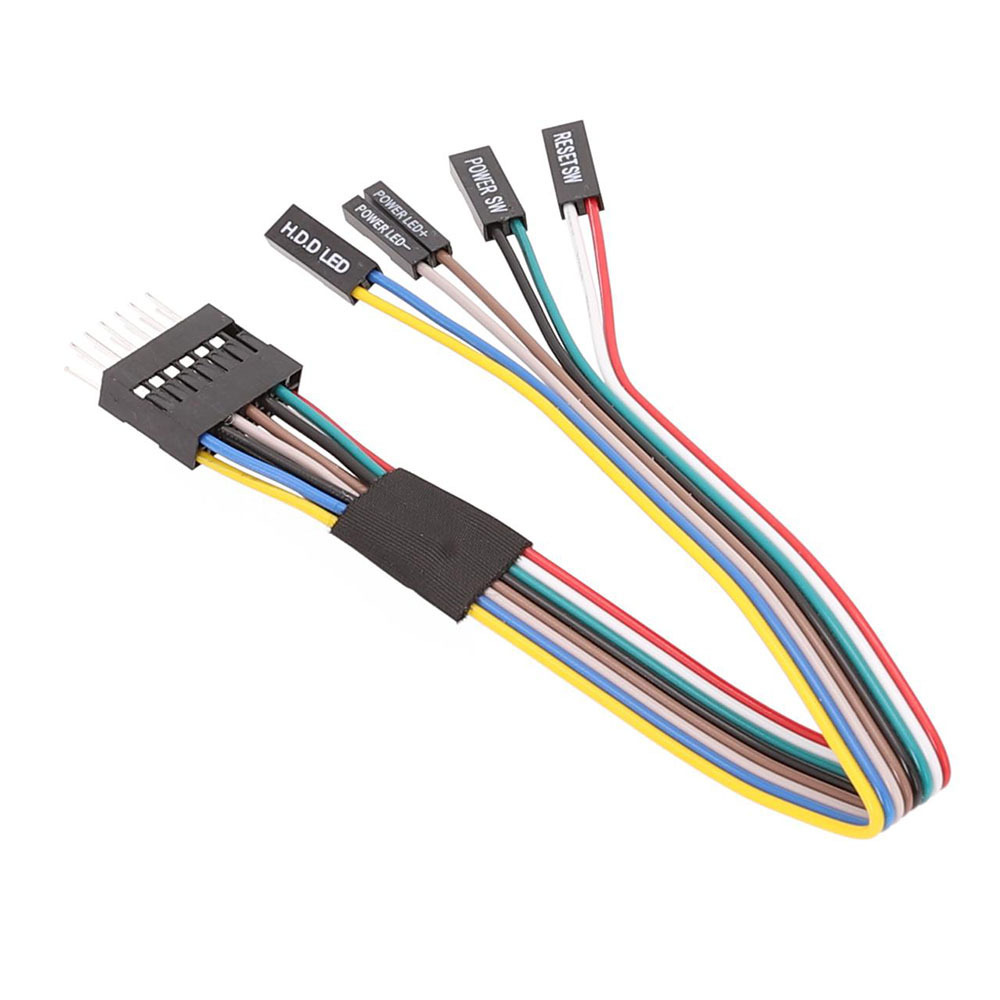 适用联想转接线开关线 普通主板转联想机箱 开关转接线 8孔转13针