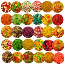 橡皮糖30多种散装水果味橡皮糖软糖彩色糖果水果味软糖儿童零食