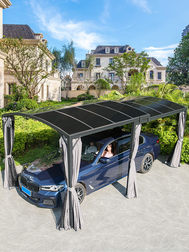 户外遮阳蓬伸缩车棚移动帐篷停车棚楼顶乘凉棚庭院室外遮阳棚