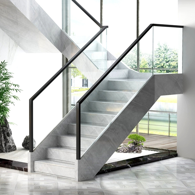 金日盛厂家直销玻璃免开孔预埋卡槽 阳台楼梯扶手立柱 户外护栏