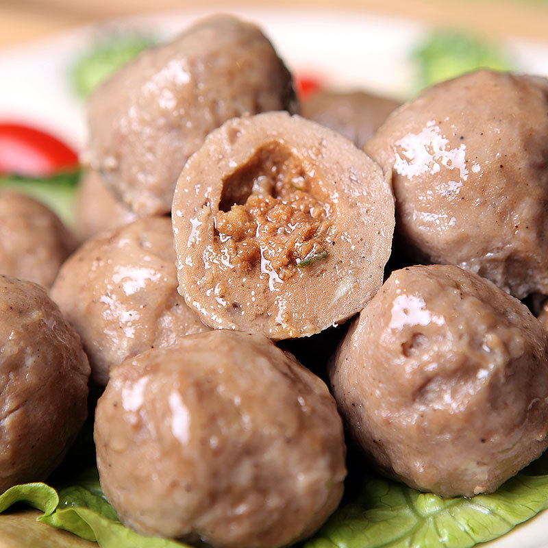 撒尿速冻关东煮丸子牛筋丸