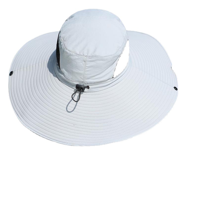 Hat Men's Summer Big Brim Fishing Hat Alpine Cap Travel Bucket Hat Sun Protection Cover Sun Hat Outdoor Sun Hat