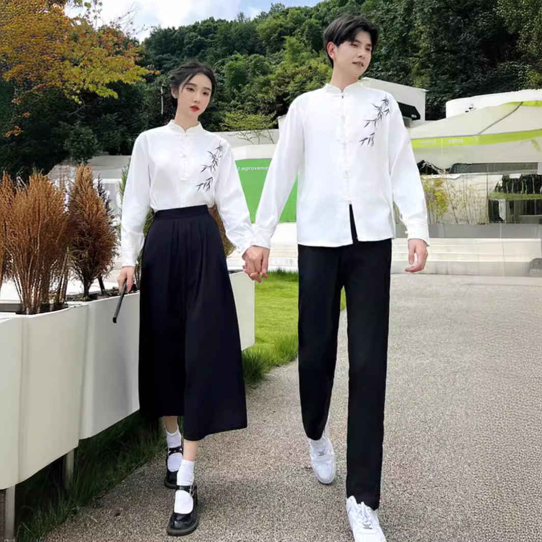 古风新中式班服汉服女初高中生民国风学生装运动会朗诵合唱演出服