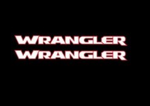 汽车WRANGLER UNLIMITED车贴纸 适用牧马人WRANGLER反光吉普贴