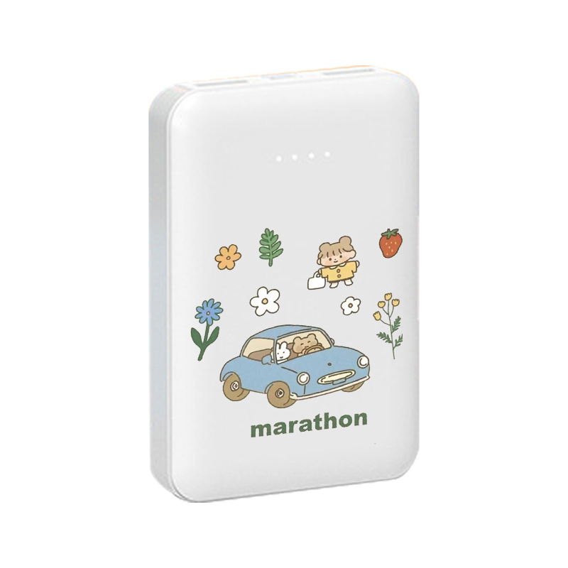 Mini Power Bank Develop Logo Pattern Cartoon Fast Charge Large Capacity 20000 MA Thin Mobile Power Wholesale