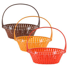 (10个装)仿藤条塑料水果篮送礼篮子水果篮寿桃篮插花手提篮