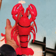 2024欧标款软胶龙虾模型仿真螃蟹捏捏叫发声国际站外销潜江海洋馆