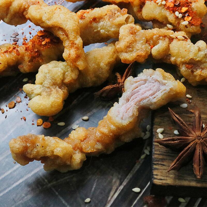 正大椒香酥肉猪里脊酥肉500g*20包藤椒酥肉火锅店油炸小吃猪肉条