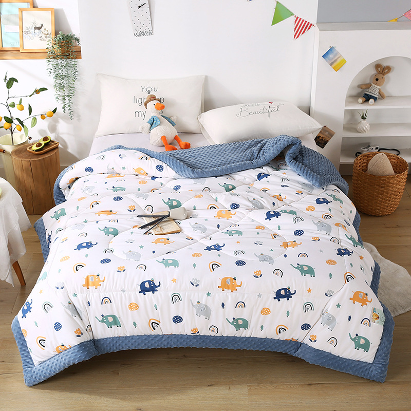 Airable Cover Washed Cotton Duvet Beanie Quilt Winter Warm Single Double Cotton Quilt Autumn and Winter Student Dormitory Winter Quilt Duvet Insert