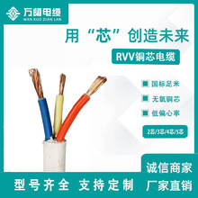 国标RVV护套线  2芯3芯4芯电线rvv绝缘护套线电线纯铜多股电缆线