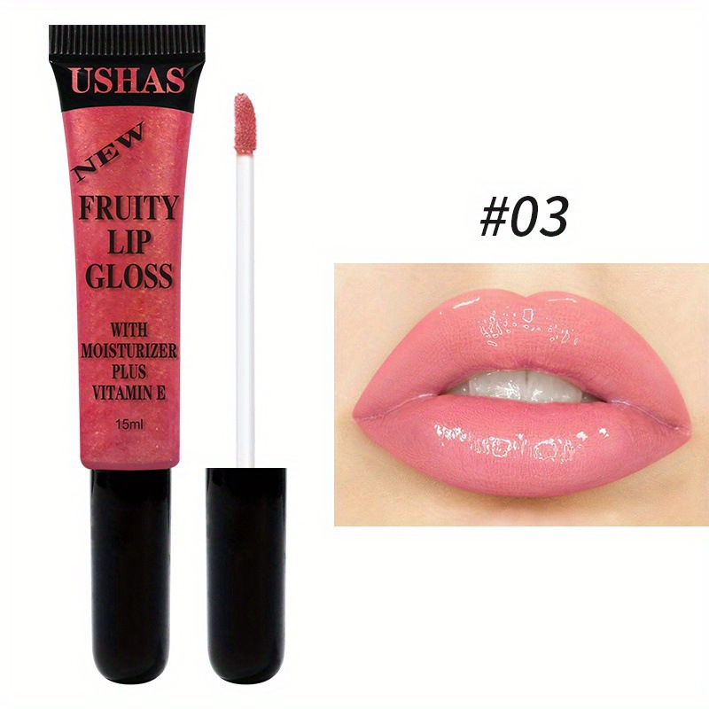 Ushas Cross-Border Spot Hose Lip Gloss Lip Extension Elastic Frozen Lip Transparent Moisturizing Lip Lacquer Lip Gloss and Lip Gloss
