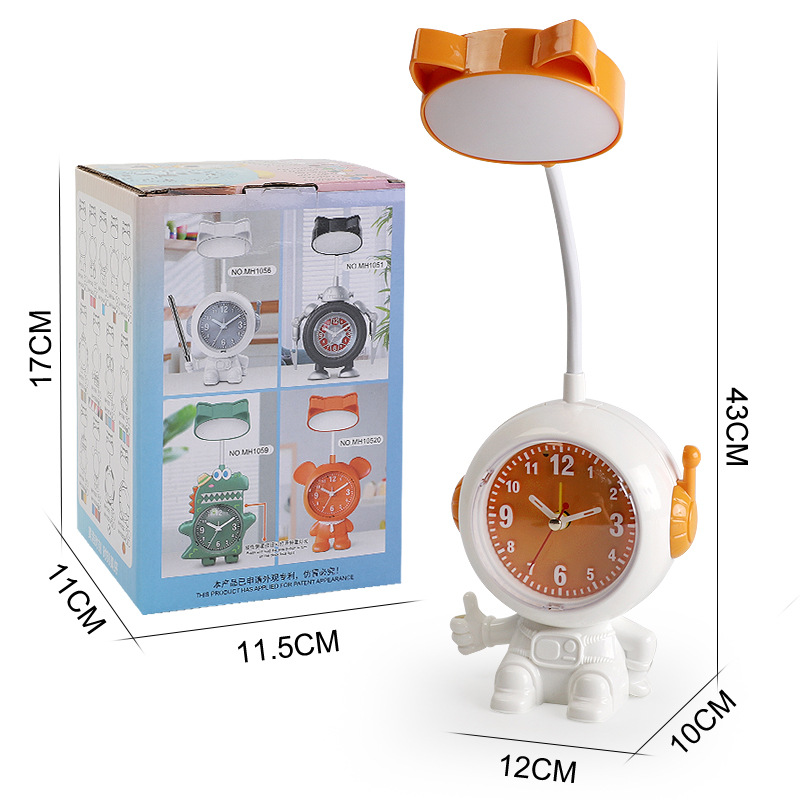 Astronaut Alarm Clock Charging Led Beauty Light Multifunctional Lamp