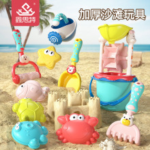 夏季软胶沙滩玩具套装耐摔不变形儿童浴室洗澡戏水沙滩玩具亚马逊