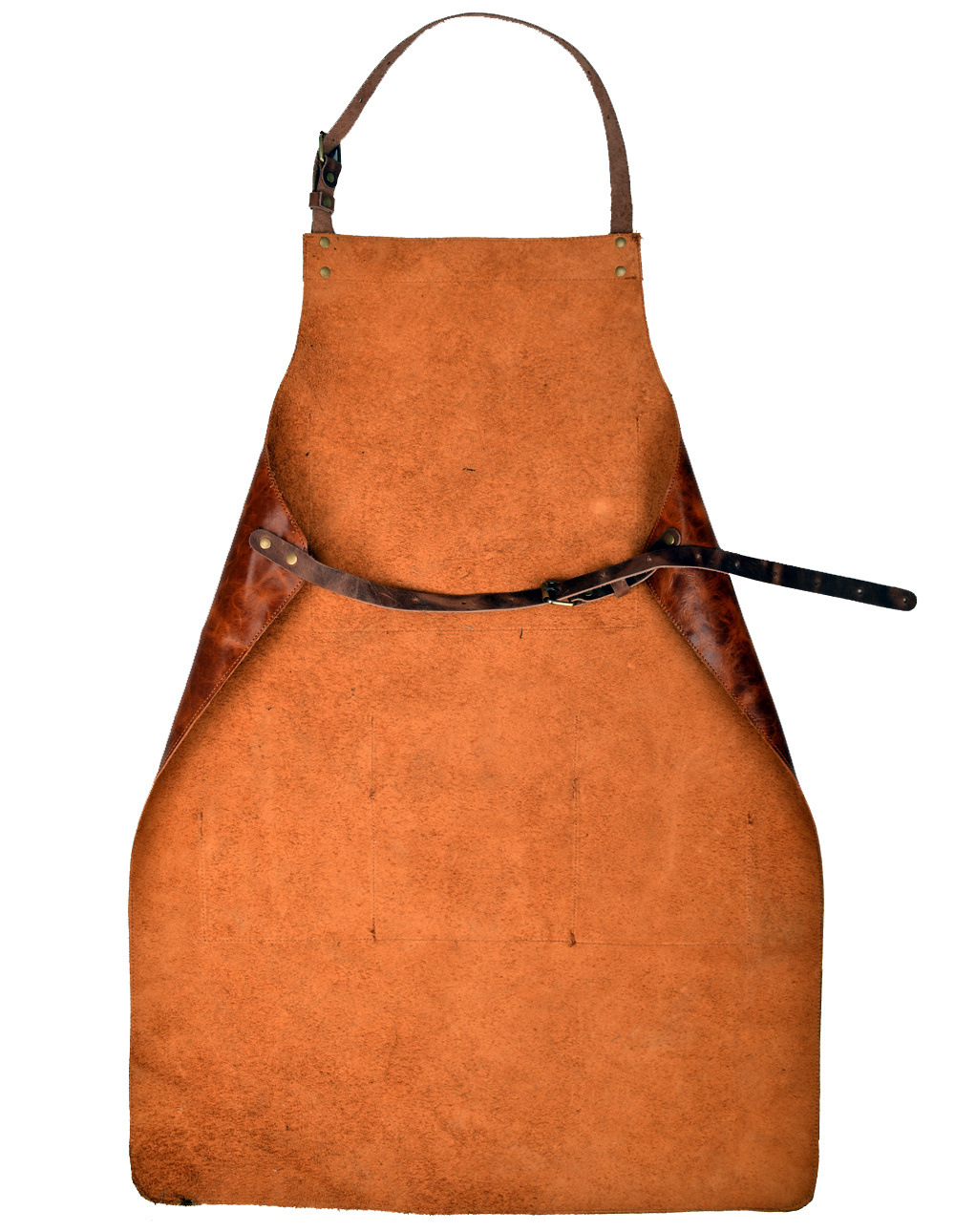 整张全部皮质牛皮真皮头层植鞣革变色皮油蜡皮工作围裙