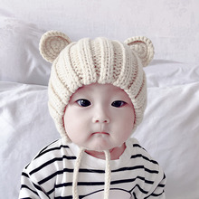新生儿婴儿帽子春秋款冬季可爱超萌婴幼儿宝宝毛线帽儿童针织胎帽