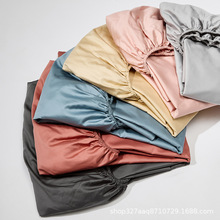 高端100%长绒棉床笠单件贡缎纯色纯棉全棉床单床垫保护套床垫罩