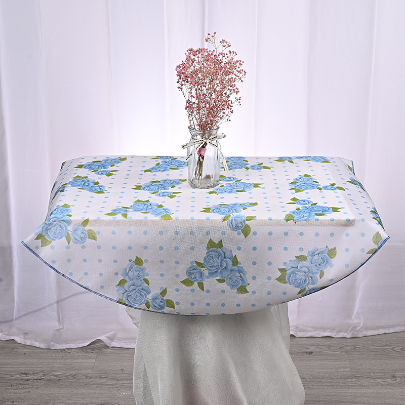 家用无纺布桌布免洗防油ins布艺小清新花纹餐桌布方形桌布定制